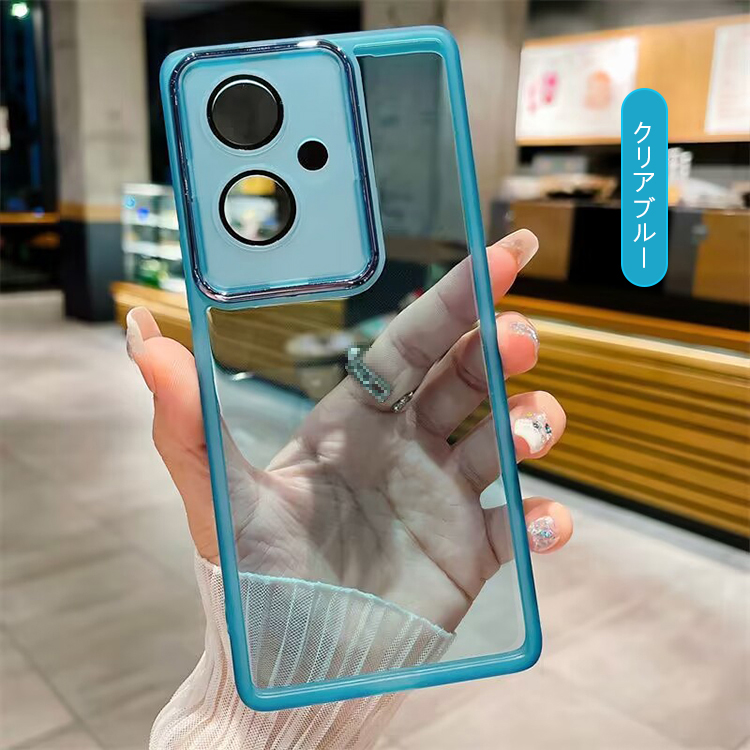 OPPO Reno11 A ケース F 5G 耐衝撃 カバー クリア 透明 かわいい TPU