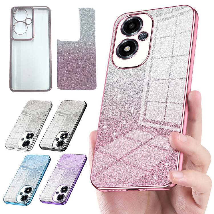OPPO Reno11 A ケース Reno11 F 5G 耐衝撃 ケース メッキ きらきら グリッター かわいい TPU ソフトケース グラデーション お洒落 シンプル オッポ リノ11 F 5G | 