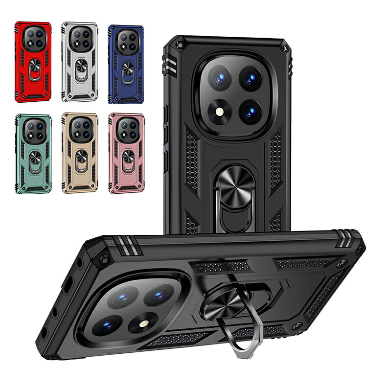 Redmi Note 14 Pro+ 5G �P�[�X �ϏՌ� �J�o�[ �}�O�l�b�g���ԍڃz���_�Ή� �X�^���h�@�\ ��̌^�X�}�z�����O�t�� 2�d�\�� �p �ی� �R�[�i�[�o���p�[