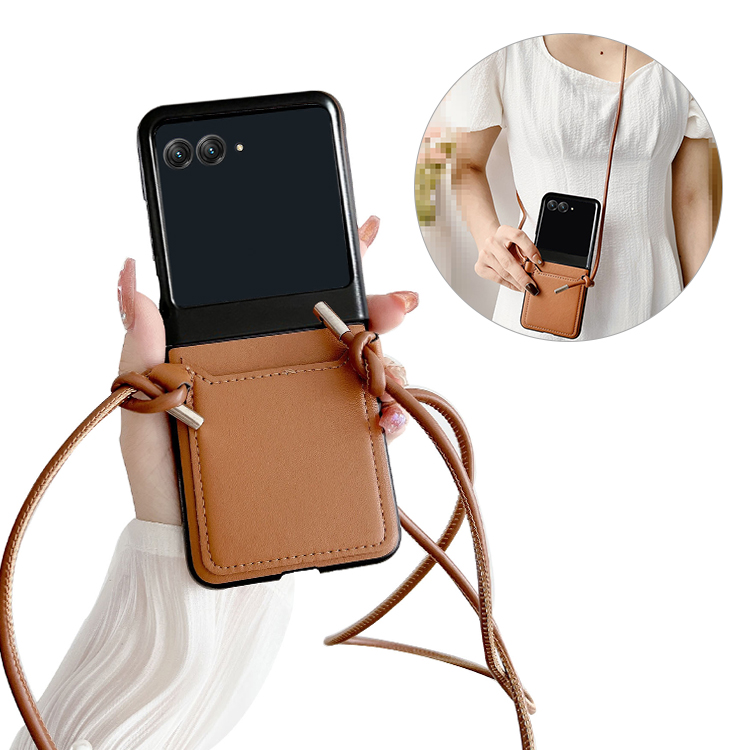 Moto Razr 50/50s/50d �P�[�X �X�}�z�V�����_�[ Razr 50 Ultra �J�o�[ PU���U�[ �܂肽���݌^ �J�[�h���[�t�� �V�����_�[�X�g���b�v ���|���x���g�t��