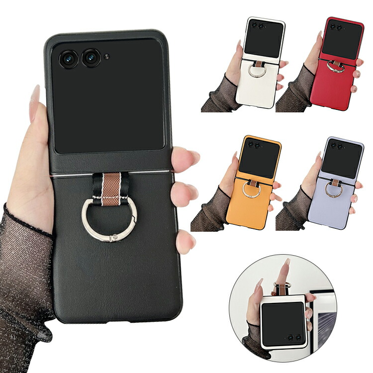 Moto Razr 50/50s/50d �P�[�X Razr 50 Ultra �ϏՌ� �J�o�[ PU���U�[ �܂肽���݌^ ��̌^�����O�t�� �V���v�� Motorola ���g���[�� ���[�U�[50 / 50 �E���g��