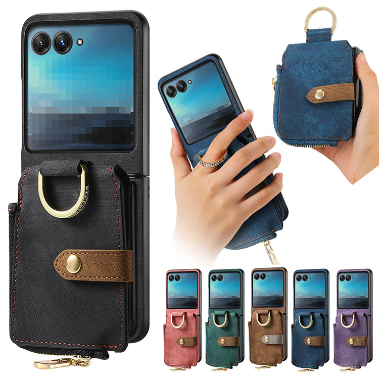 Moto Razr 50/50s/50d P[X Razr 50 Ultra ϏՌ Jo[ PUU[ ܂肽݌^ Ot LL 킢 fB[X J[h[t Vv Motorola