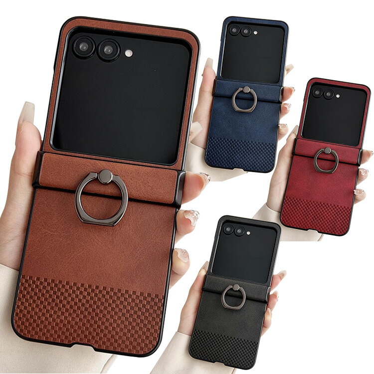 Razr 60/60s/60d �P�[�X Razr60 Ultra �ϏՌ� �J�o�[ ��̌^�����O�t�� �`�F�b�N�� PU���U�[ �X�^���h�@�\ �X�g���b�v�� �܂肽���݌^ �V���v�� ���� ������