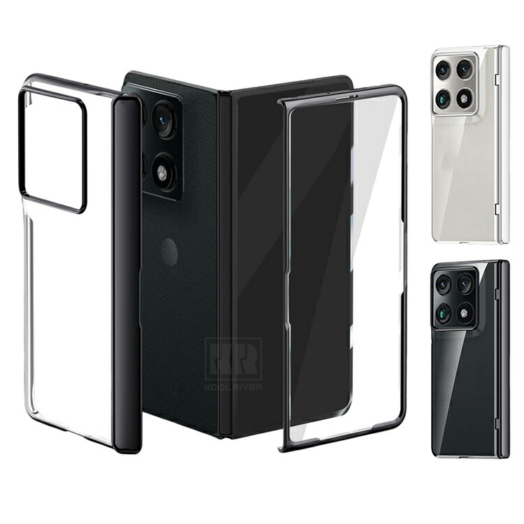 Razr Fold�Ή� �P�[�X �N���A �J�o�[ ���b�L �܂肽���݌^ ���� �����K���X�t�B�����t�� �����K���X+�v���X�`�b�N �O�ʋ����K���X �V���v�� Motorola