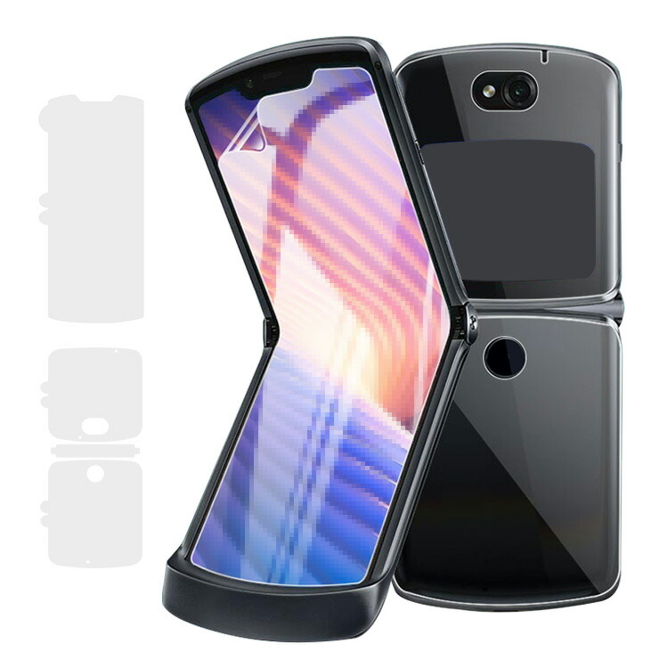 motorola razr 5g �t���ی�t�B����+�w�ʕی�t�B���� pet�f�� ��ʕی� �t�B���� �ی�V�[�g �T�u�f�B�X�v���C�t���ی�t�B���� �ی�V�[�g �Ռ� ��