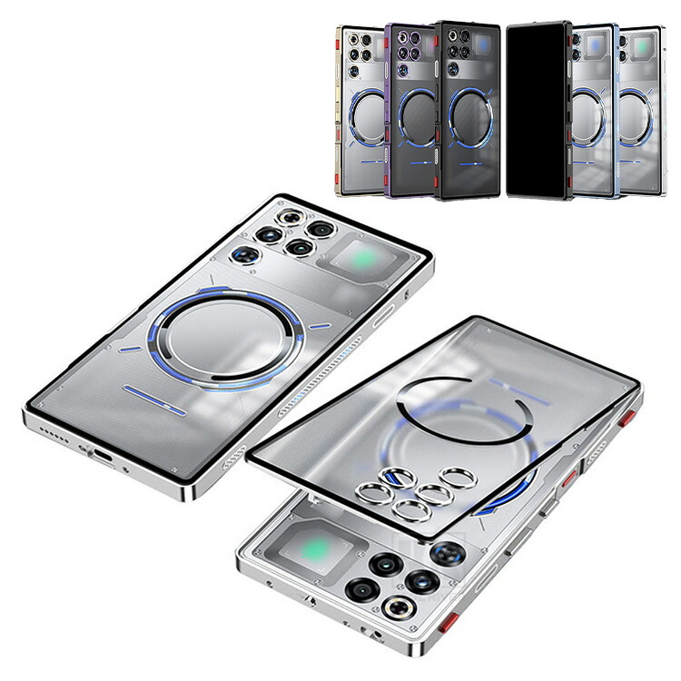 REDMAGIC 11 Air �o���p�[ �P�[�X �A���~�o���p�[ Qi�[�d ���C�����X�[�d �Ή� ������ �w�ʃp�l�� �J���������Y�J�o�[�t�� �}�O�l�b�g���� Nubia �k�r�A