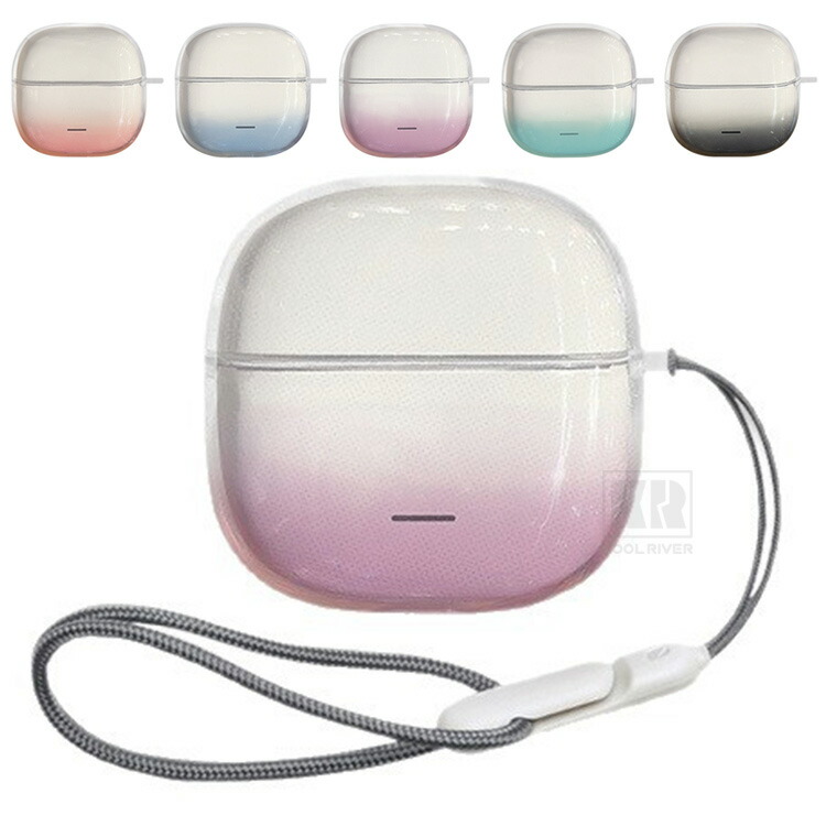 Insta Redmi Buds 8�Ή� Lite �P�[�X �J�o�[ TPU �O���f�[�V���� �N���A ���� �V���v�� �ی�J�o�[ �X�g���b�v�t�� Xiaomi �V���I�~ ���b�h�~�[ �o�b�Y8