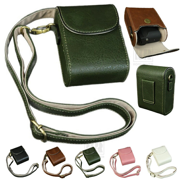 Insta Realishot DC5500 DC8300�Ή� WP9500 �P�[�X �J�o�[ �V�����_�[�X�g���b�v�t�� PU���U�[ ���f�B�[�X ���|�� �J�����o�b�O �J�����P�[�X ��������