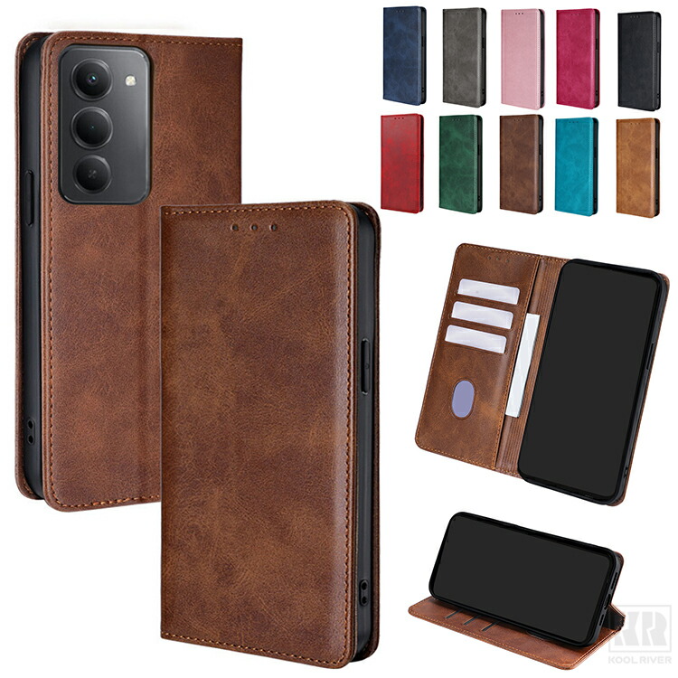 Redmi 15 5G�P�[�X �蒠�^ �J�o�[ �ϏՌ� PU���U�[ �蒠�^PU���U�[�P�[�X �X�^���h�@�\ �J�[�h���[ �X�g���b�v�� �V���v�� ������ �X�g���b�v�� ����