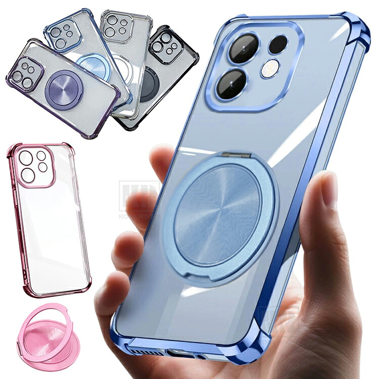 OPPO Reno16 5G �P�[�X �J�o�[ ���b�L TPU �N���A ���� �����^�X�}�z�����O�t�� �����Y�J�o�[�t�� ��̌^�J���������Y�ی� �\�t�g�P�[�X �p �ی�