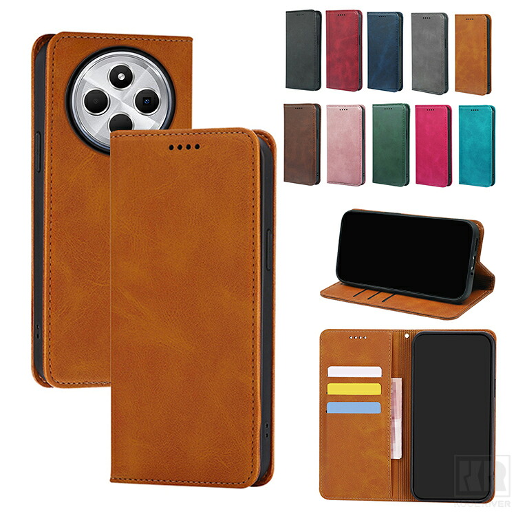 Redmi 17C �P�[�X �蒠�^ �J�o�[ �蒠�^PU���U�[�P�[�X �}�O�l�b�g�t�� �X�^���h�@�\ �J�[�h���[ �V���v�� ������  ���� �V���I�~ ���b�h�~�[17C ��������