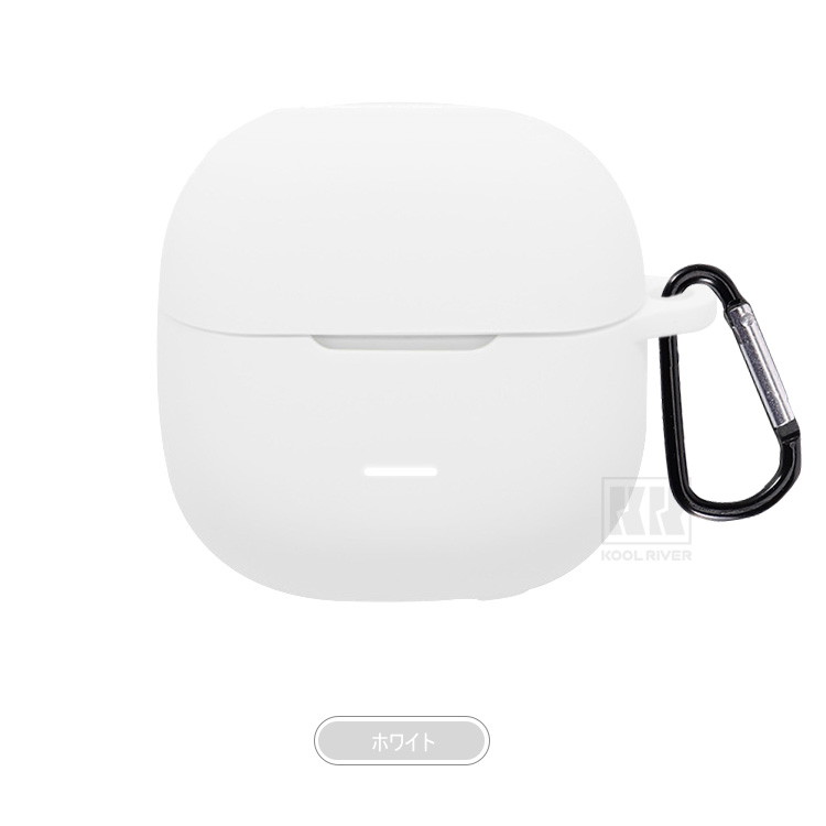 Xiaomi イヤホンケース ホワイト Insta Redmi Buds 8対応 Active ケース シリコン シンプル 保護カバー