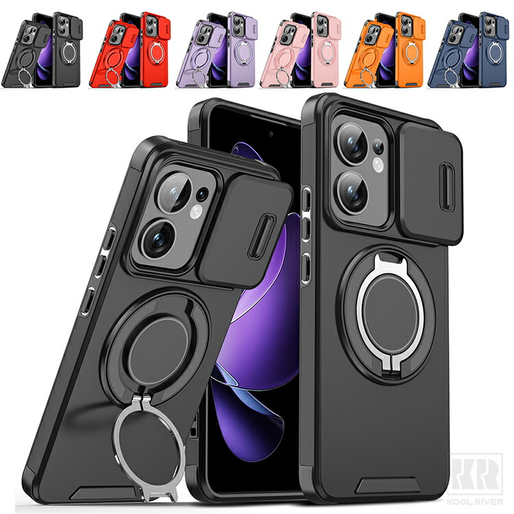 Reno15 A �P�[�X �ϏՌ� Reno15 F 5G �J�o�[ �}�O�l�b�g���ԍڃz���_�Ή� �X���C�h���J���������Y�J�o�[�t�� �����Y�ی� ��̌^�����O�t�� �X�^���h�@�\