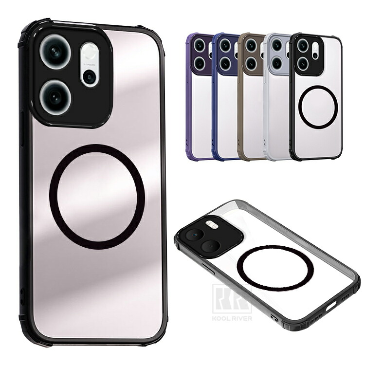 Reno15 A 5G �P�[�X �N���A �ϏՌ� �J�o�[ �N���A �w�ʓ��� �}�b�g TPU+�v���X�`�b�N �n�[�h�P�[�X �X�g���b�v�� �p �ی� �R�[�i�[�o���p�[ �V���v��