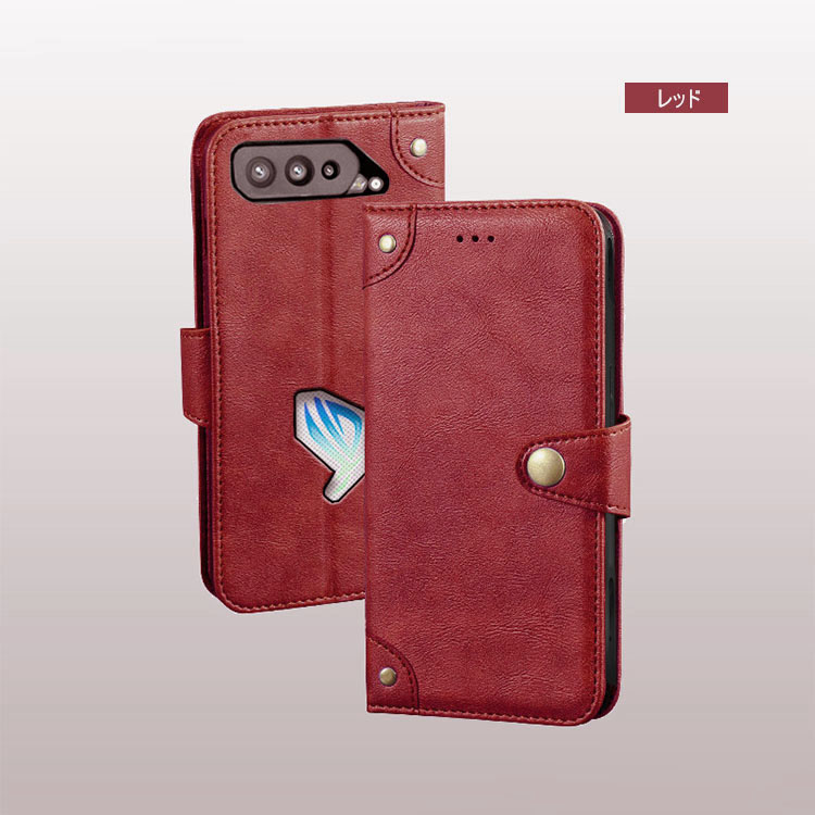 ASUS ROG Phone5/5s ケース 手帳型 かわいい シンプル スタンド機能 カード収納 PUレザー かわいいケース エイスース ROG Phone5 手帳型 かわいいカバー｜it-donya｜06