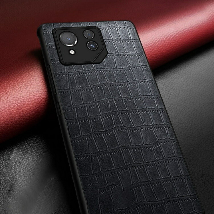 ROG Phone 8 ケース カバー クロコダイル調 PUレザー 背面レザーケース シンプル ASUS エイスース ROG フォン 8 カバー おすすめ おしゃれ｜it-donya｜02