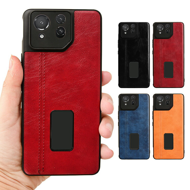 ROG Phone 8 �P�[�X ROG Phone 8 Pro �ϏՌ� �J�o�[ PU���U�[+�v���X�`�b�N �w�ʃ��U�[�P�[�X �V���v�� ASUS �G�C�X�[�X ROG �t�H��8/8 �v�� �A���h���C�h