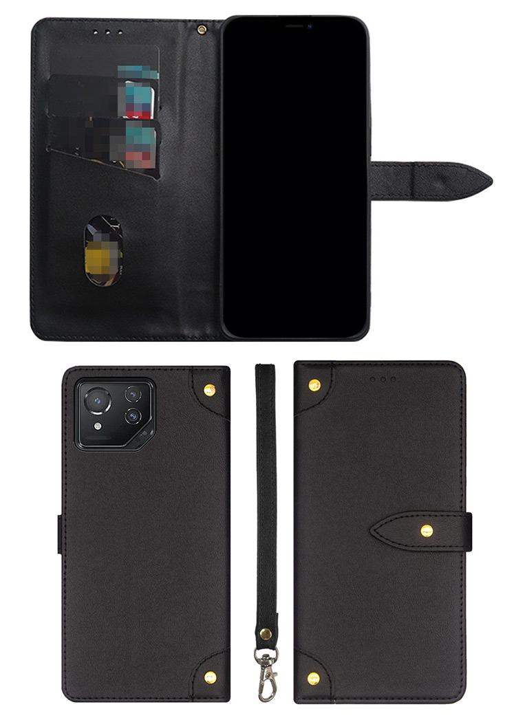 ROG Phone 8 ケース 手帳型 ストラップ付き スタンド機能 カード収納 PUレザー ストラップホール付き ASUS エイスース ROG フォン 8 おしゃれ 人気｜it-donya｜04