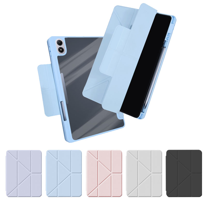 Redmi Pad 2 Pro �P�[�X �I�[�g�X���[�v �@�\�t�� 12.1�C���` �蒠�^ �J�o�[ PU���U�[ �w�ʓ��� �X�^���h�@�\ �y�����[ ���� Xiaomi �V���I�~ ���b�h�~�[