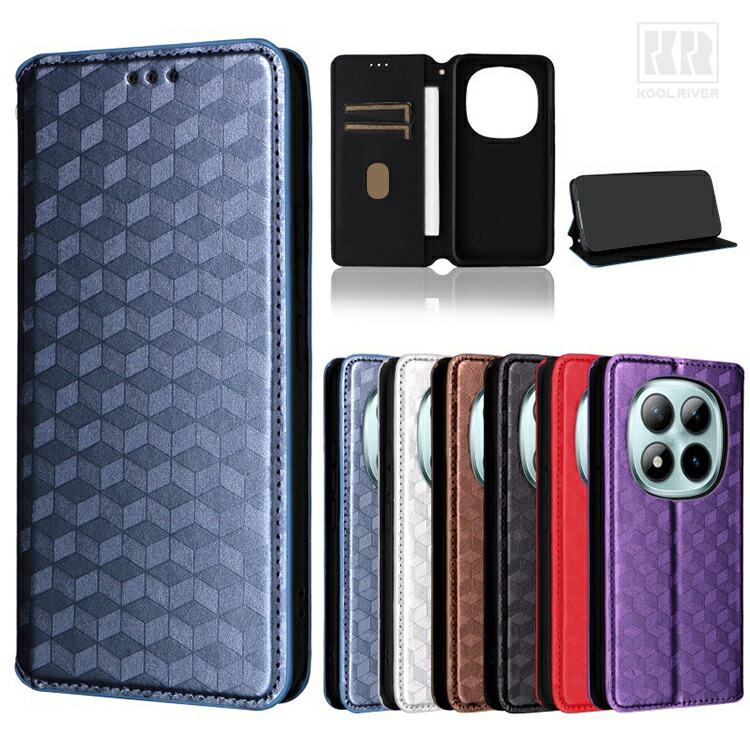 Redmi Note 15 5G �P�[�X Note 15 Pro 5G / Note 15 Pro+ 5G �蒠�^ �J�o�[ �􉽊w�͗l �ϏՌ� PU���U�[ �蒠�^PU���U�[�P�[�X �X�^���h�@�\ �J�[�h���[