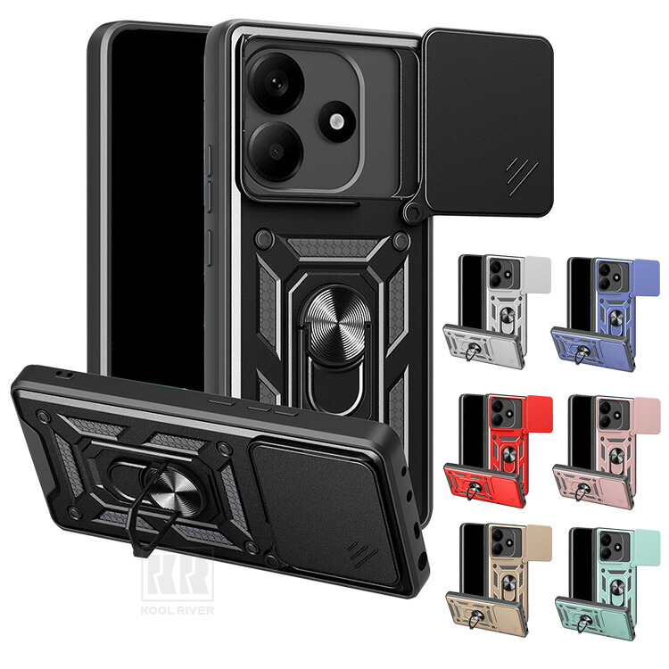 Redmi Note 17 5G �P�[�X Note17Pro/ Note17ProMax �J�o�[ �ϏՌ� �}�O�l�b�g���ԍڃz���_�[�Ή� �X���C�h���J���������Y�J�o�[�t�� �����Y�ی�