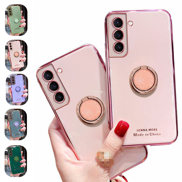 Galaxy S21/S21+/S21 Ultra �P�[�X/�J�o�[ ���b�L TPU �X�}�z�����O�t�� �\�t�g �J�o�[ �P�[�X/�J�o�[ �M�����N�V�[ S21/S21 �v���X/S21 �E���g��