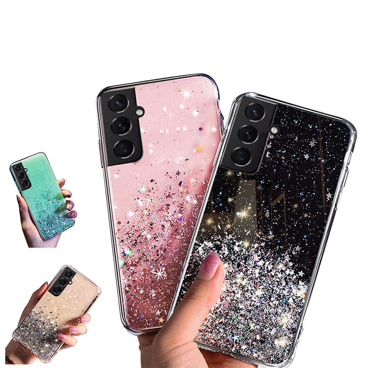 Galaxy S22/S22＋/S22 Ultra ケース/カバー かわいい きらきら ラメ グリッター グリッター エレガント おしゃれ ソフトケース S22 /S22