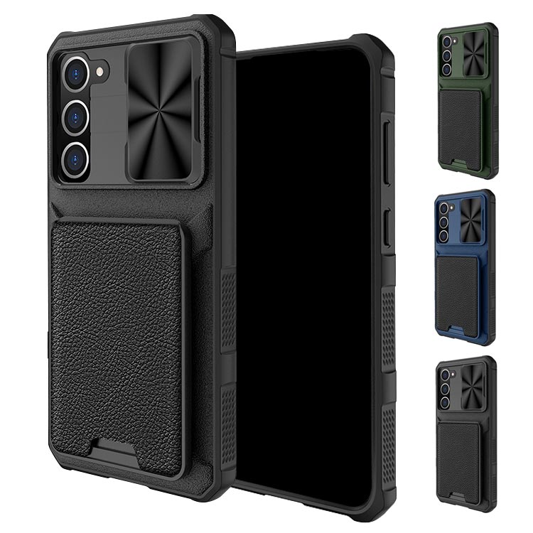 Galaxy S23/S23+/S23 Ultra ケース 耐衝撃 カバー カード収納付き