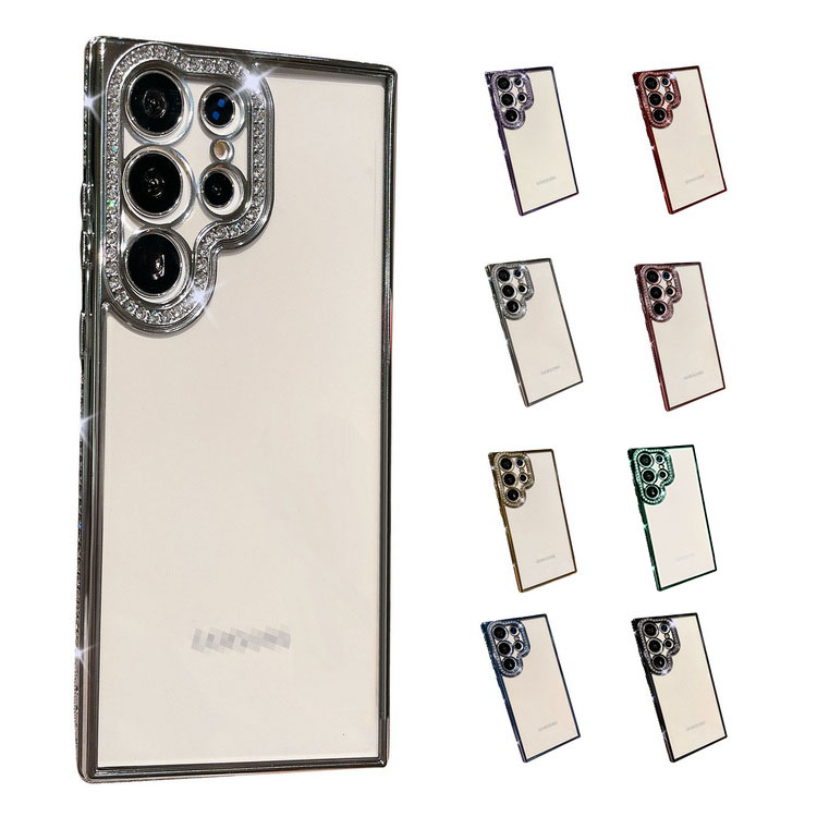 Galaxy S24  �P�[�X �J�����ی삠�� ���C���X�g�[�� ���b�L TPU �\�t�g�P�[�X �X�g���b�v�z�[���t�� ������� ���킢�� ���f�B�[�X S24+/S24 Ultra Samsung