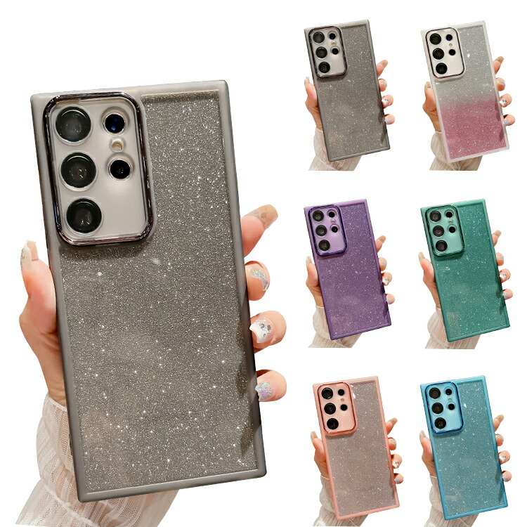 Galaxy S24 �P�[�X S24+/S24 Ultra �J�o�[ �J�����ی삠�� �N���A ���炫�� �O���b�^�[ TPU �\�t�g�P�[�X �O���f�[�V���� ������ �X�g���b�v�� Samsung