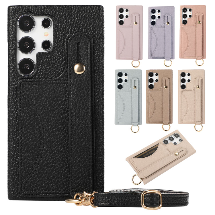Galaxy S24 ケース S24+/S24 Ultra カバー PUレザー カード収納