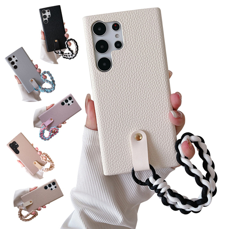 Galaxy S24 �P�[�X S24+/S24 Ultra �J�o�[ PU���U�[ �w�ʃ��U�[�P�[�X �n�[�h�P�[�X ������ �����h�~ �n���h�X�g���b�v�t�� �Ў葀�� ����� ���킢��