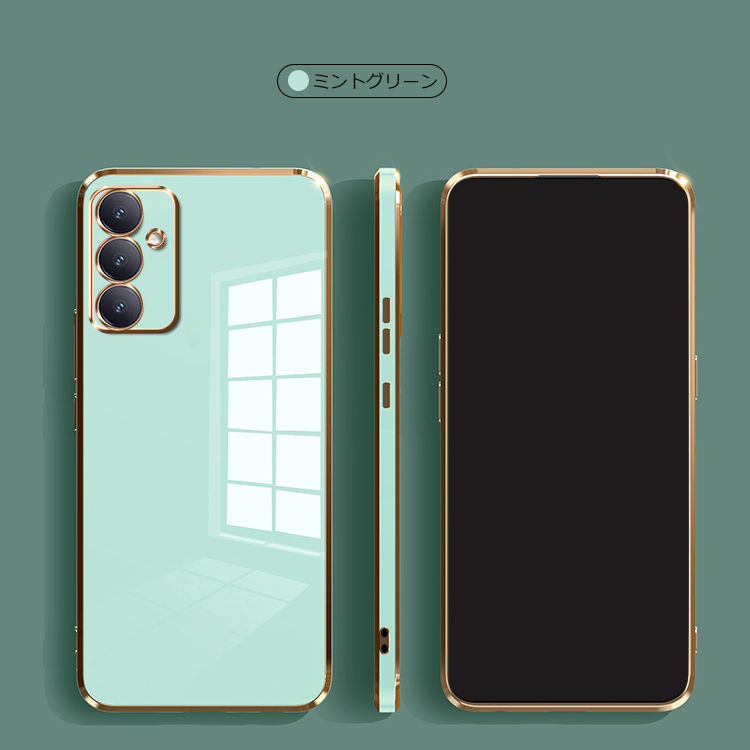 Galaxy S24 FE ミントグリーン ガラスフィルム、ケース付