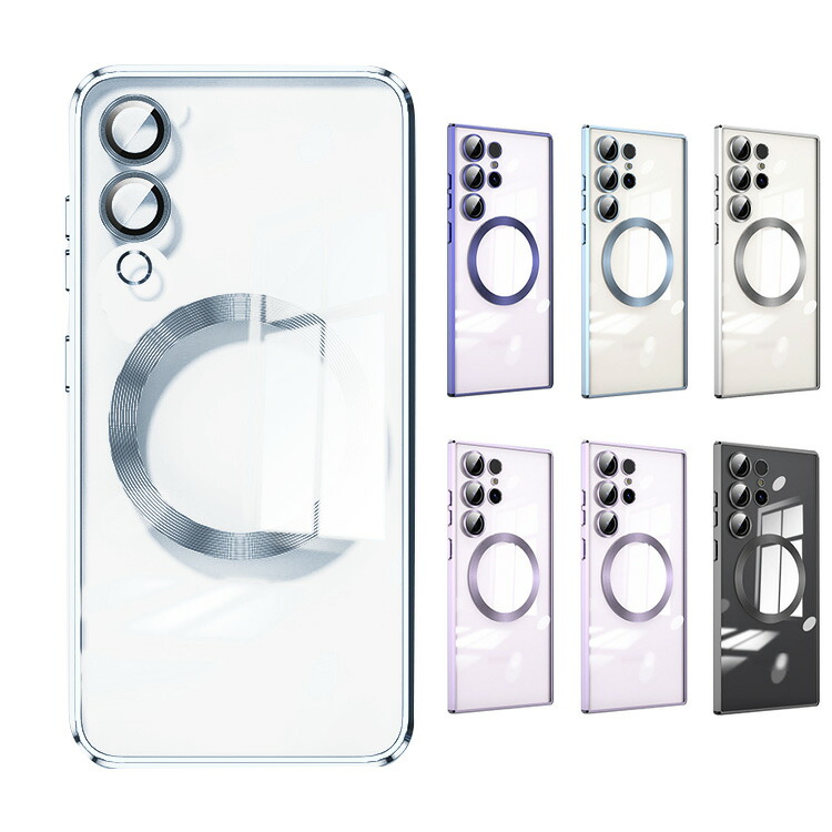 Galaxy S25 Edge �P�[�X �N���A �J�o�[  Qi�[�d ���C�����X�[�d �Ή� ���b�L �w�ʓ��� TPU �\�t�g�P�[�X �ی�P�[�X �V���v�� Samsung �T���X��