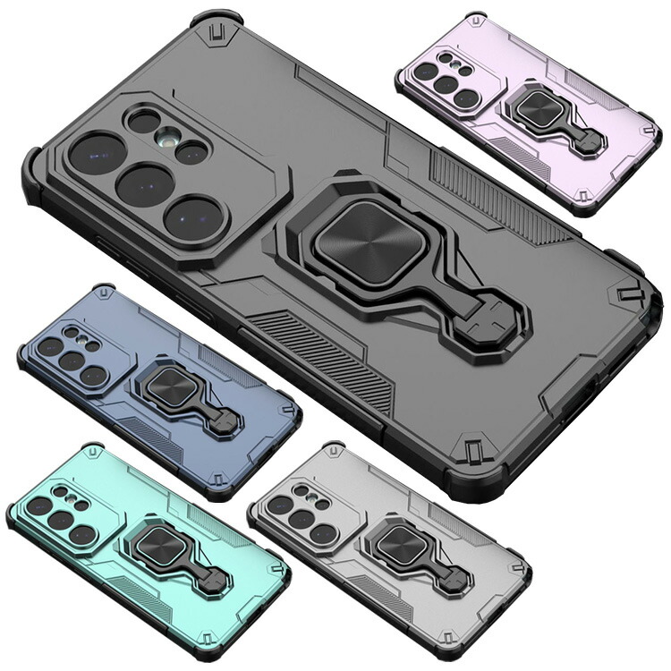 Galaxy S26 �P�[�X S26+/S26 Ultra �J�o�[ �ϏՌ� �}�O�l�b�g���ԍڃz���_�[�Ή� ��̌^�����O�t�� �X�^���h�@�\ �X�g���b�v�� �V���v�� ������ Samsung