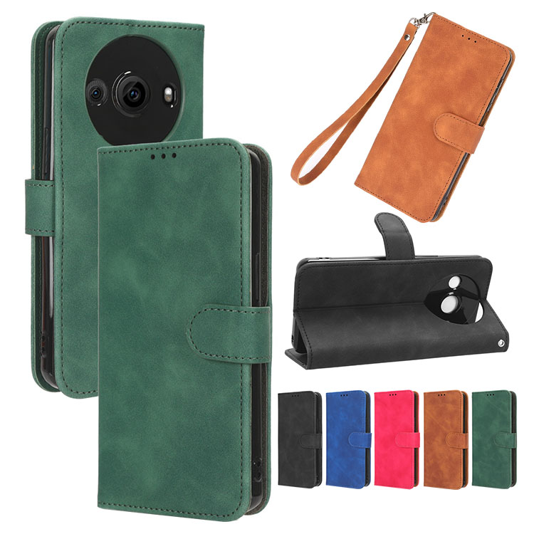 SHARP AQUOS R8 �P�[�X AQUOS R8 Pro �蒠�^ �J�o�[ PU���U�[ �蒠�^���U�[�P�[�X �X�^���h�@�\ �J�[�h���[ �R �X�g���b�v�t�� �V���[�v �A�N�I�X R8