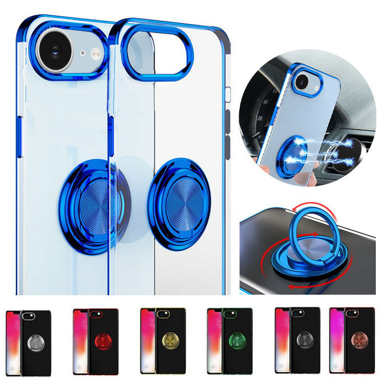 iPhone17e / iPhone16e �P�[�X  �J�o�[ �N���A ���� ���b�L TPU ��̌^�����O�t�� �X�^���h�@�\ �\�t�g�P�[�X ���� ������ ������� �������� Apple