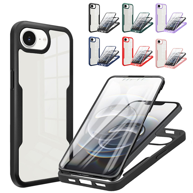 iPhone16e�N���A �P�[�X/�J�o�[  �N���A �w�ʓ��� ���� �O��ی� �t���J�o�[ �ی�P�[�X ������ �V���v�� Apple �A�b�v�� �A�C�t�H�� 16e