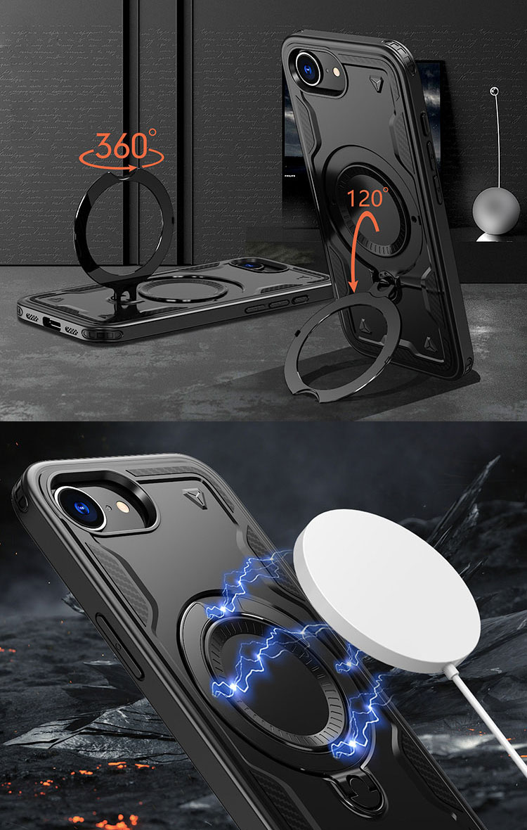 iPhone16e 耐衝撃 ケース スリム シンプル Qi充電 ワイヤレス充電 対応