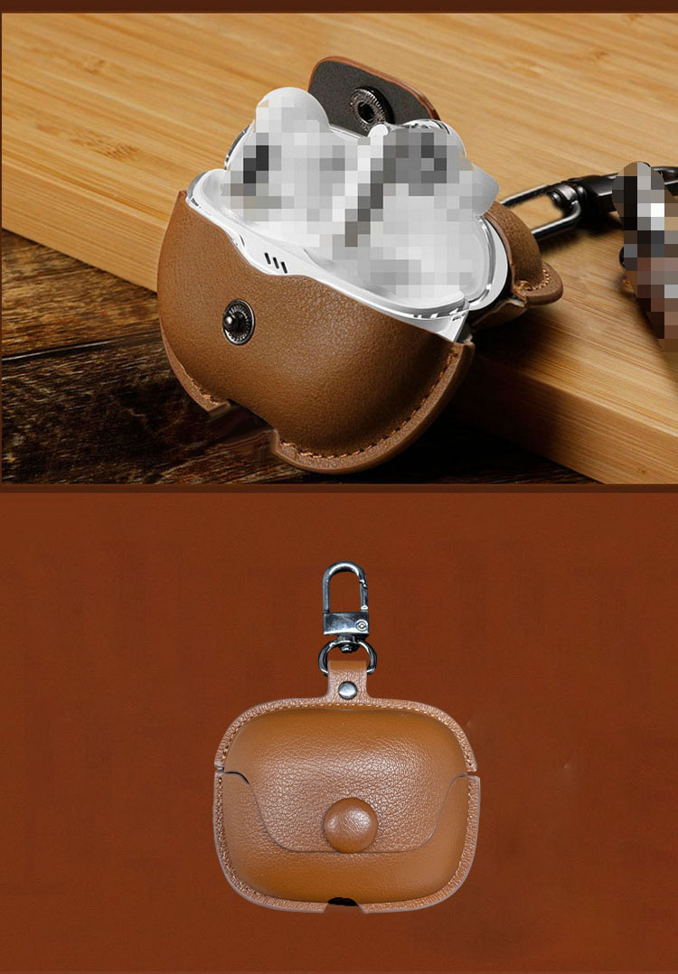 SOUNDPEATS Air5 Proケース PUレザー カバー ビンテージ風 シンプル