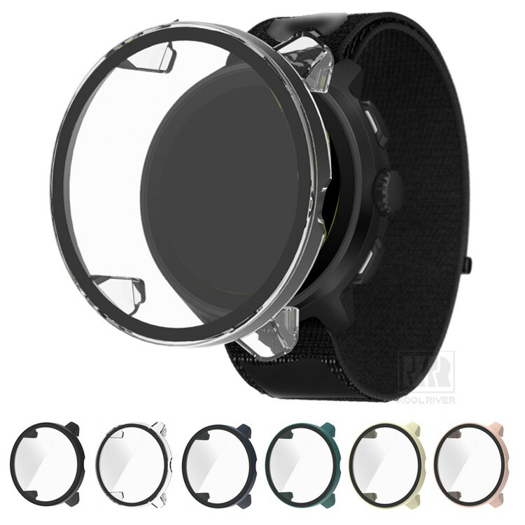 SUUNTO RUN �P�[�X �J�o�[ �t���ʋ����K���X �S�ʕی� �t���ی�P�[�X �P�F/�N���A �t�B������� �n�[�h�P�[�X  �X���g ����