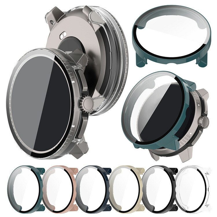 SUUNTO RACE S �P�[�X �J�o�[ �t���ʋ����K���X �S�ʕی� �t���ی�P�[�X �P�F/�N���A �t�B������� �n�[�h�P�[�X �X���g ���[�Xs 45mm