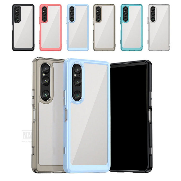 Xperia 1 VIII �P�[�X �N���A �X���� �V���v�� �ϏՌ� �w�ʓ��� TPU Sony �\�j�[ �G�N�X�؃��A1VIII �J�o�[