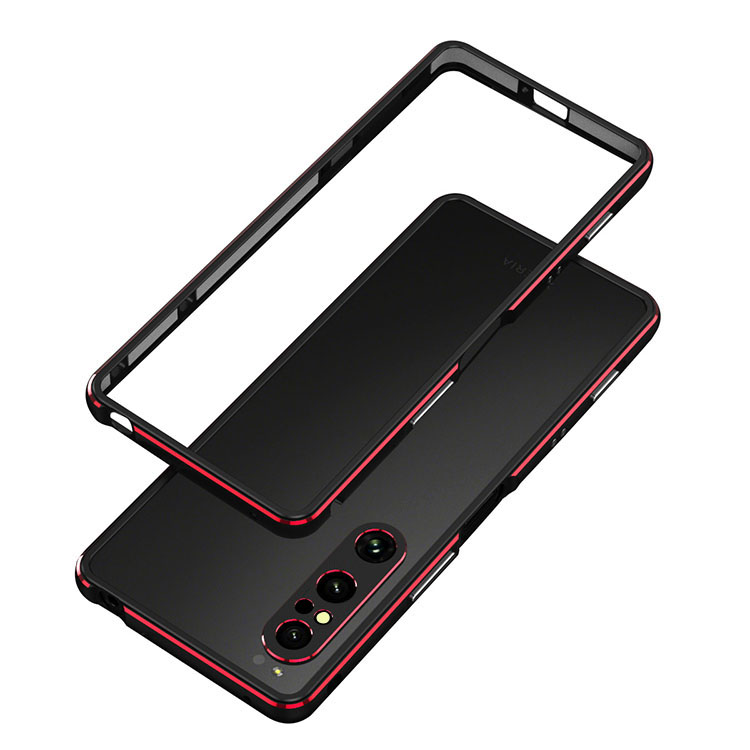 Xperia 1 V バンパー ケース アルミバンパー カメラレンズカバー付き