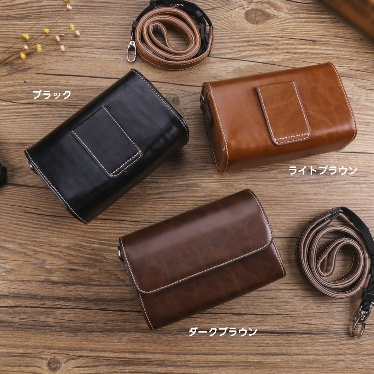 SONY VLOGCAM ZV-1 レザーケース PUレザー調 ストラップ付き SONY VLOGCAM ZV-1 レザーケース PUレザー調 ストラップ付き