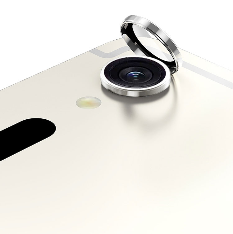 Galaxy Tab S9 FE カメラカバー ガラスフィルム 2枚入 メタルリング サムスン ギャラクシー タブS9 FE カメラ保護 レンズカバー 強化ガラス レンズ保護｜it-donya｜02