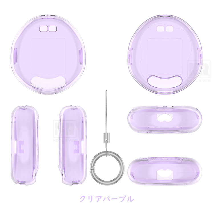 たまごっちユニ カスタム クリア 透明 Tamagotchi Uni たまごっちユニ カスタムフロントシェル / 透明 / パール光沢