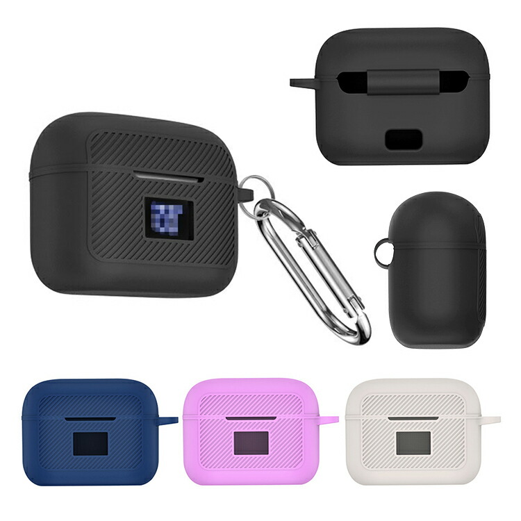 【✨特価✨】TOZO T20 ケース　カバー　シリコン　カラビナ付き　ブルー Amazon.com: Compatible with TOZO T20 Case Cover, Soft