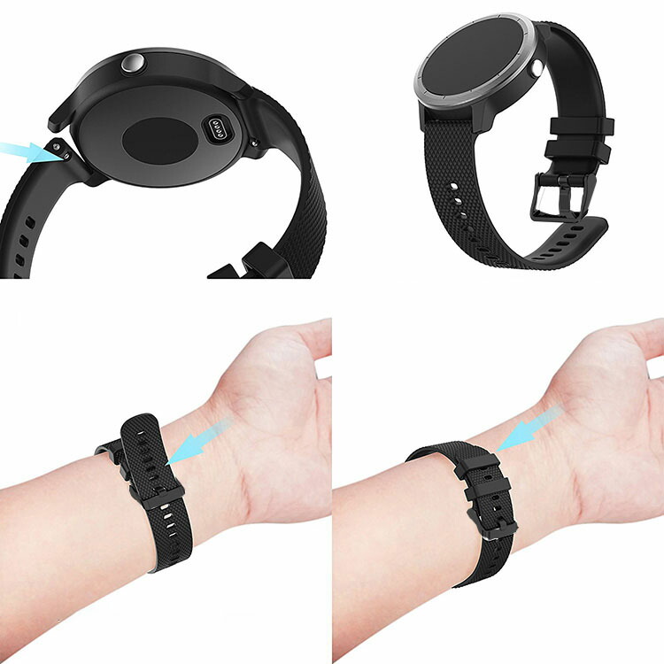 Garmin vivomove Trend バンド ベルト シリコン バンド幅 20mm 交換リストバンド/交換バンド/交換ベルト おすすめ ガーミン ヴィヴォムーブ トレンド |  | 07