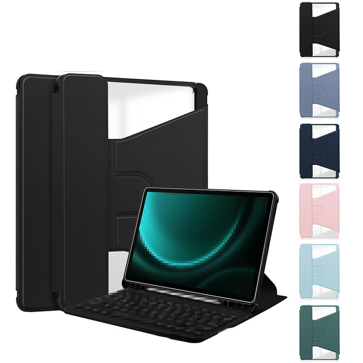 Galaxy Tab S10+ �P�[�X 12.4�C���` �蒠�^�J�o�[ �X�^���h�@�\ �y�����[ 360°��] �蒠�^ PU���U�[ Samsung �T���X�� �M�����N�V�[ �^�uS10+ �Ռ��z��